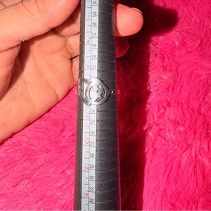 Free People Silver Heart Cutout Ring